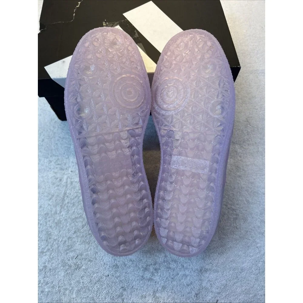 Adidas Samba Purple/Purple Gum Sole Sneaker JS3956 Women SZ 9 New in Box - Picture 5 of 10